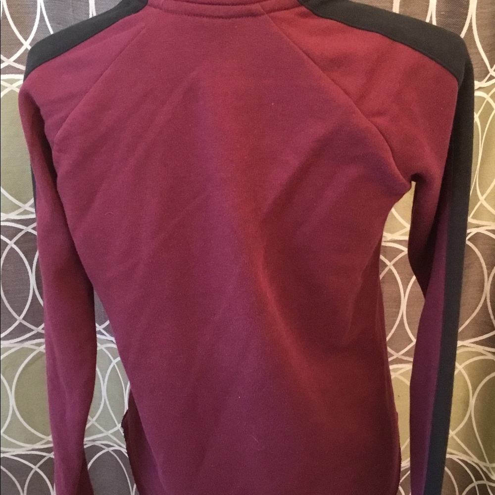 PINK Victoria's Secret Maroon 1/4 Zip - Small - Picture 7 of 8